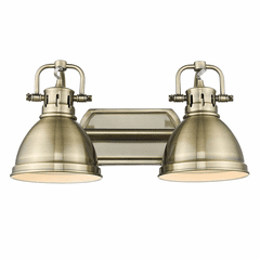 Golden Duncan 2-LT Bath Vanity - Aged Brass - 3602-BA2 AB-AB Golden Duncan 2-LT Bath Vanity - Aged Brass - 3602-BA2 AB-AB
