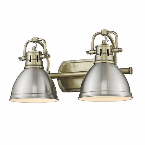 Golden Duncan 2-LT Bath Vanity - Aged Brass - 3602-BA2 AB-PW