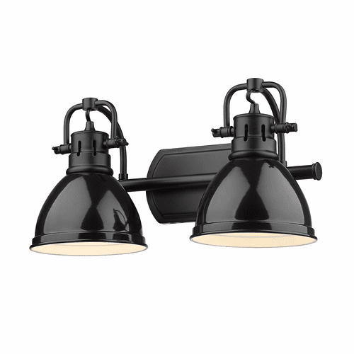 Golden Duncan 2-LT Bath Vanity - Matte Black - 3602-BA2 BLK-BK