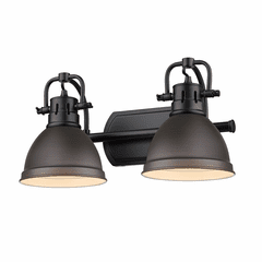 Golden Duncan 2-LT Bath Vanity - Matte Black - 3602-BA2 BLK-RBZ