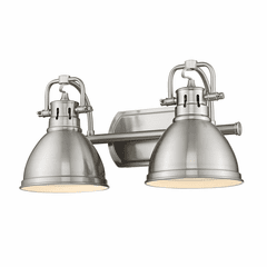 Golden Duncan 2-LT Bath Vanity - Pewter - 3602-BA2 PW-PW