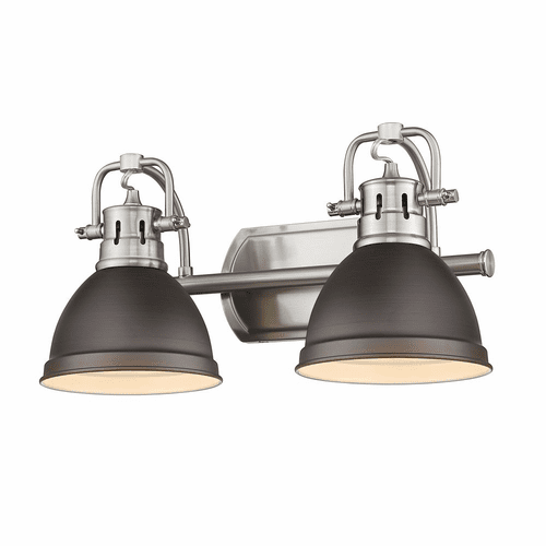 Golden Duncan 2-LT Bath Vanity - Pewter - 3602-BA2 PW-RBZ