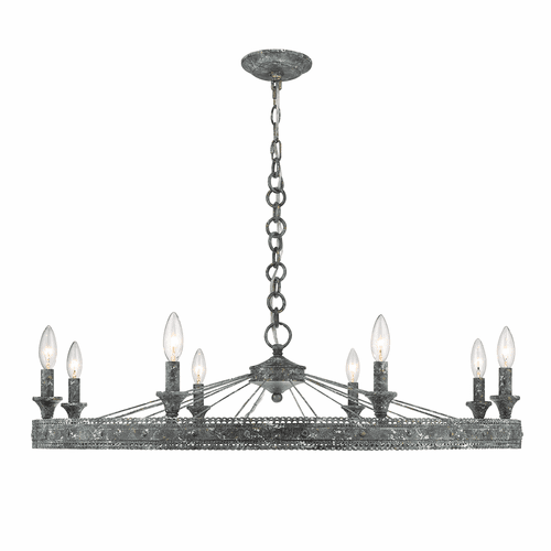 Golden Ferris 8-LT Chandelier - Blue Verde Patina - 7856-8 VP