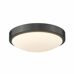 Golden Gabi 1-LT Flush Mount - Matte Black - 9128-FM10 BLK-OP