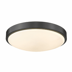 Golden Gabi 1-LT Flush Mount - Matte Black - 9128-FM13 BLK-OP