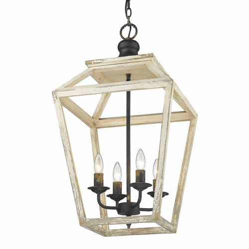 Golden Haiden 4-LT Pendant - Antique Black Iron - 0839-4P ABI