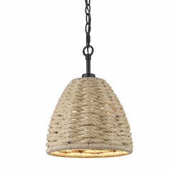Golden Hathaway 1-LT Mini Pendant - Matte Black - 1073-M1L BLK