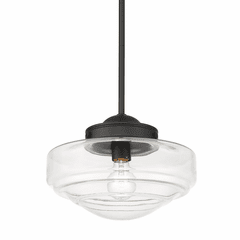 Golden Ingalls 1-LT Medium Pendant - Matte Black - 0508-M BLK-CLR Golden Ingalls 1-LT Medium Pendant - Matte Black - 0508-M BLK-CLR