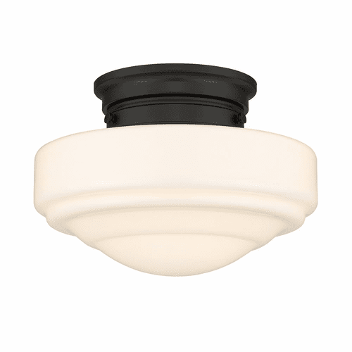 Golden Ingalls 1-LT Semi-Flush - Matte Black - 0508-SF BLK-VMG