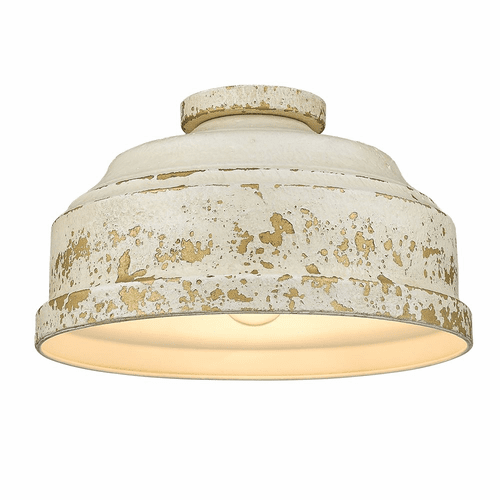 Golden Keating 3-LT Flush Mount - Antique Ivory - 0806-FM AI