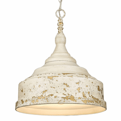 Golden Keating 3-LT Pendant - Antique Ivory - 0806-3P AI Golden Keating 3-LT Pendant - Antique Ivory - 0806-3P AI