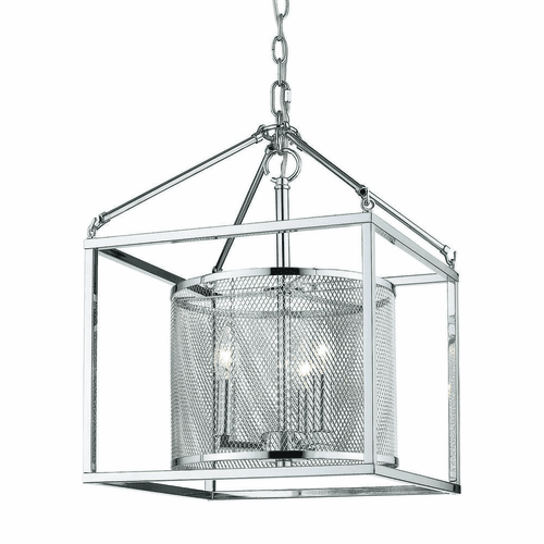 Golden London 3-LT Pendant with chrome outer cage - 2245-3P CH-CH