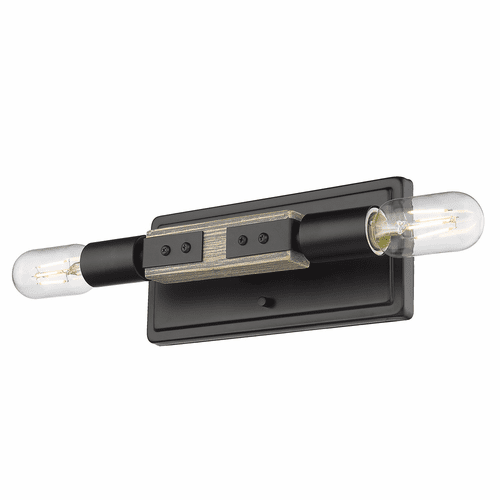 Golden Lowell 2-LT Wall Sconce - Matte Black - 7808-2W BLK