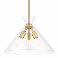 Golden Malta 3-LT Pendant - Brushed Champagne Bronze - 0511-3P BCB-CLR