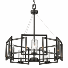 Golden Marco 5-LT Chandelier - Matte Black - 6068-5 BLK
