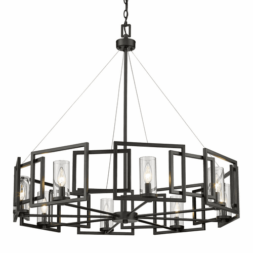 Golden Marco 8-LT Chandelier - Matte Black - 6068-8 BLK