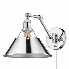 Golden Orwell 1-LT Articulating Wall Sconce - Chrome - 3306-A1W CH-CH