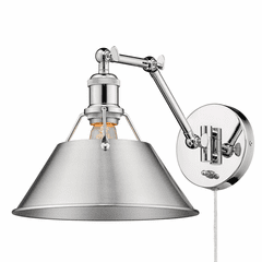 Golden Orwell 1-LT Articulating Wall Sconce - Chrome - 3306-A1W CH-PW