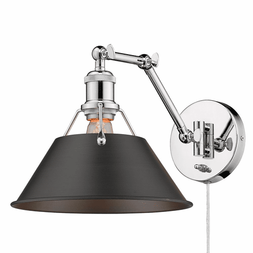 Golden Orwell 1-LT Articulating Wall Sconce - Chrome - 3306-A1W CH-RBZ