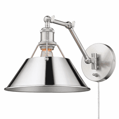 Golden Orwell 1-LT Articulating Wall Sconce - Pewter - 3306-A1W PW-CH