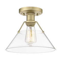 Golden Orwell 1-LT Flushmount - Brushed Champagne Bronze - 3306-FM BCB-CLR