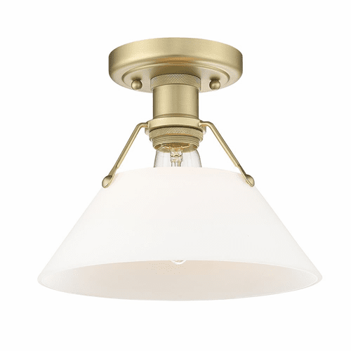Golden Orwell 1-LT Flushmount - Brushed Champagne Bronze - 3306-FM BCB-OP