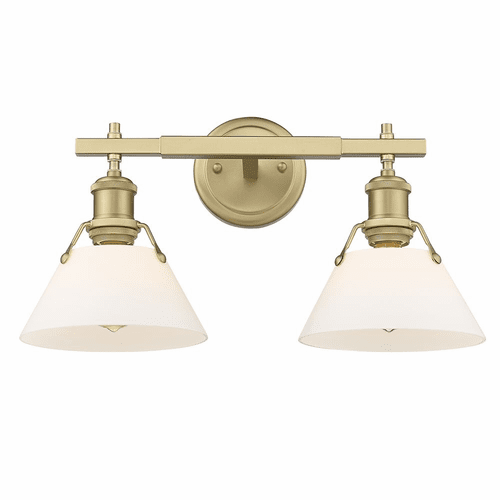 Golden Orwell 2-LT Bath Vanity - Brushed Champagne Bronze - 3306-BA2 BCB-OP