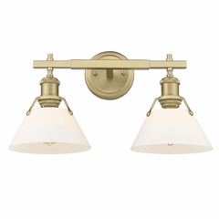 Golden Orwell 2-LT Bath Vanity - Brushed Champagne Bronze - 3306-BA2 BCB-OP