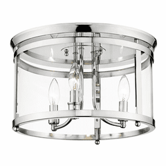 Golden Payton 3-LT Flush Mount - Chrome - 1157-FM CH