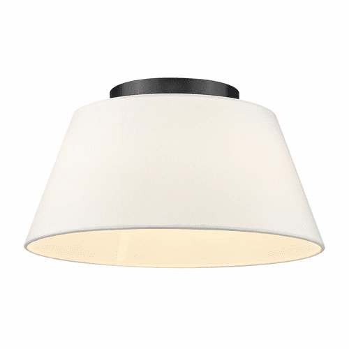 Golden Penn 3-LT Flush Mount - Matte Black - 3189-FM BLK-MWS