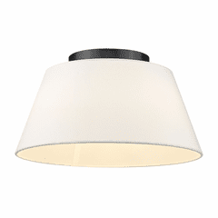 Golden Penn 3-LT Flush Mount - Matte Black - 3189-FM BLK-MWS Golden Penn 3-LT Flush Mount - Matte Black - 3189-FM BLK-MWS