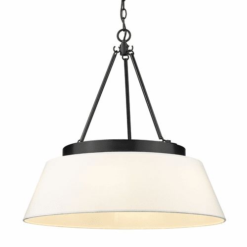 Golden Penn 6-LT Chandelier - Matte Black - 3189-6 BLK-MWS