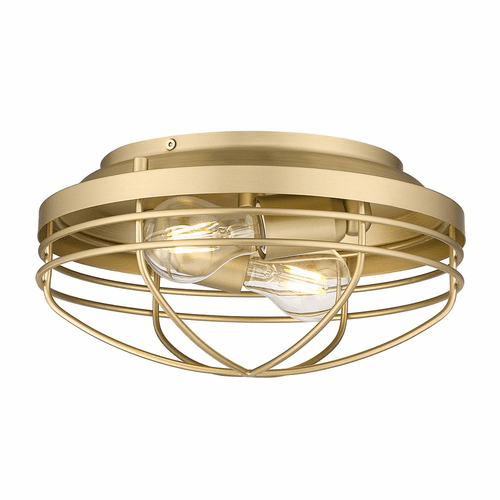 Golden Seaport 2-LT Flush Mount - Brushed Champagne Bronze - 9808-FM BCB