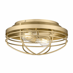 Golden Seaport 2-LT Flush Mount - Brushed Champagne Bronze - 9808-FM BCB