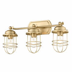 Golden Seaport 3-LT Bath Vanity - Brushed Champagne Bronze - 9808-BA3 BCB