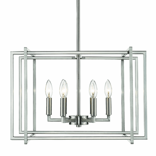 Golden Tribeca 6-LT Chandelier - Pewter - 6070-6 PW-PW