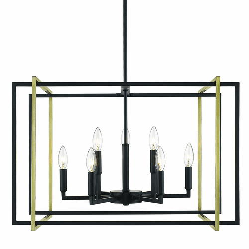 Golden Tribeca 9-LT Chandelier - Matte Black - 6070-9 BLK-AB
