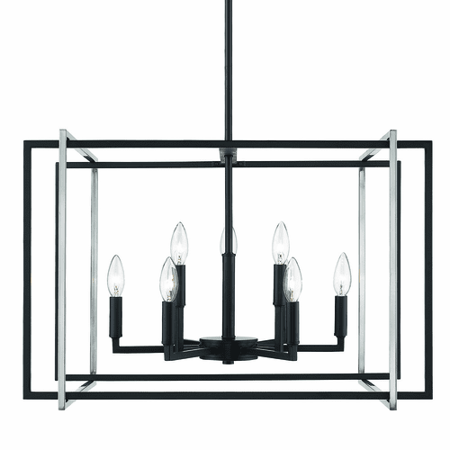 Golden Tribeca 9-LT Chandelier - Matte Black - 6070-9 BLK-PW