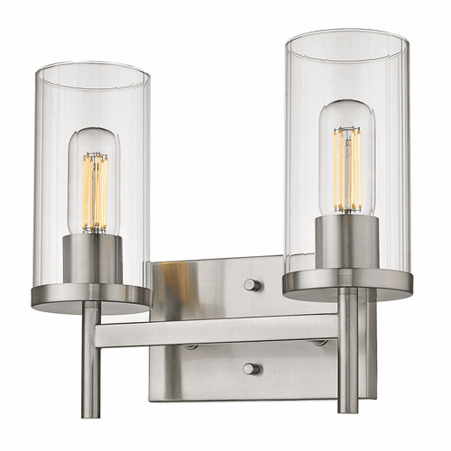 Golden Winslett 2-LT Bath Vanity - Pewter - 7011-BA2 PW-CLR