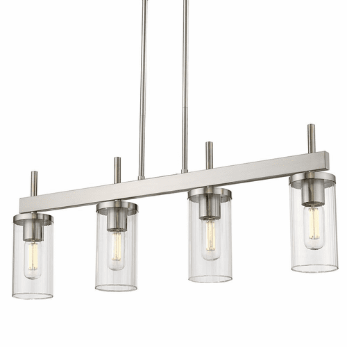 Golden Winslett 4-LT Linear Pendant - Pewter - 7011-LP PW-CLR