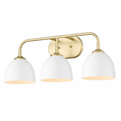 Golden Zoey 3-LT Bath Vanity - Olympic Gold - 6956-BA3 OG-WHT
