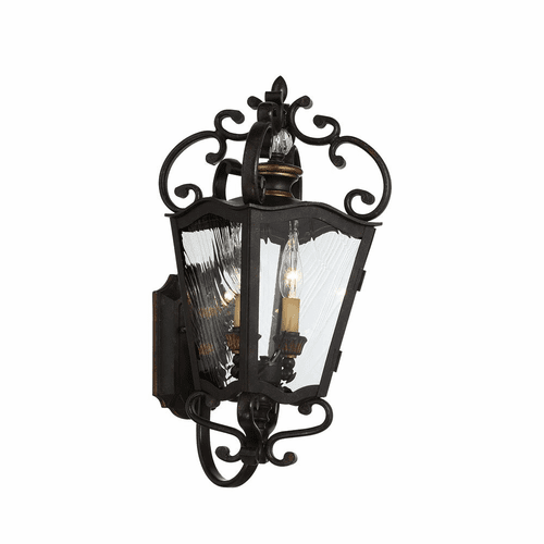 Great Outdoors Brixton Ivy 2-LT Outdoor Lantern - Terraza Village Aged - 9332-270