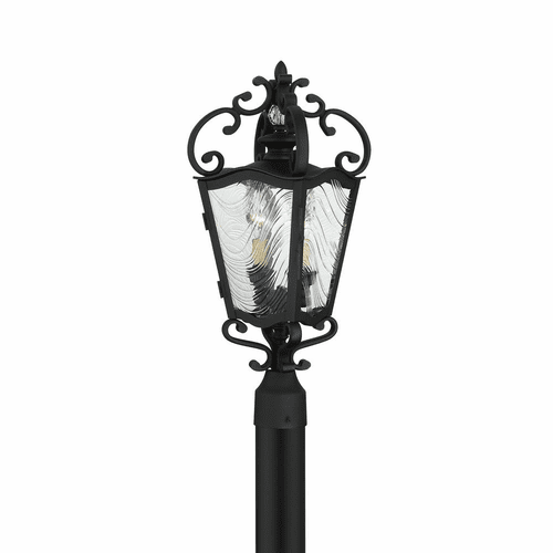Great Outdoors Brixton Ivy 3 Light Outdoor Post - Coal W/Honey Gold - 9336-661