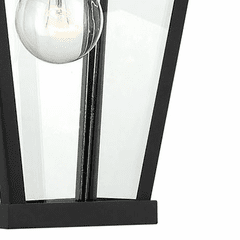 Great Outdoors Chateau Grande 1-LT Outdoor Wall Mount - Coal W/Gold - 72781-66G