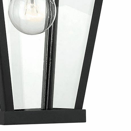 Great Outdoors Chateau Grande 1-LT Outdoor Wall Mount - Coal W/Gold - 72781-66G