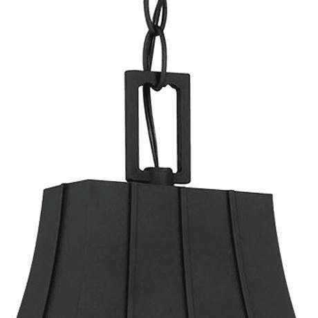 Great Outdoors Chateau Grande 4-LT Outdoor Hanging Lantern - Coal/Gold - 72784-66G