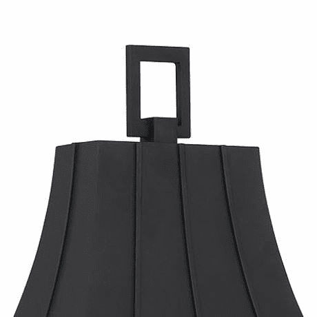 Great Outdoors Chateau Grande 4-LT Outdoor Post Light - Coal W/Gold - 72786-66G