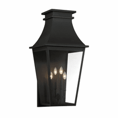 Great Outdoors Gloucester 4 Light Wall Mount - Coal - 7990-66
