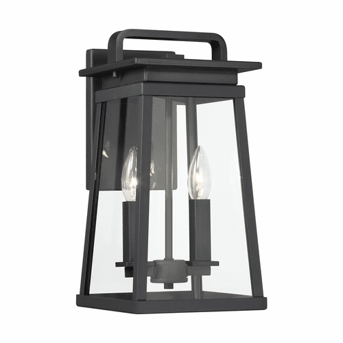 Great Outdoors Isla Vista 2 Light Outdoor Wall Mount - Coal - 73212-66A