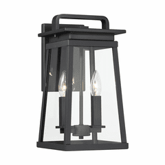 Great Outdoors Isla Vista 2 Light Outdoor Wall Mount - Coal - 73212-66A